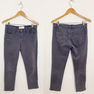 Paper Denim Cloth Gray Zip Ankle Skinny Jeans 29